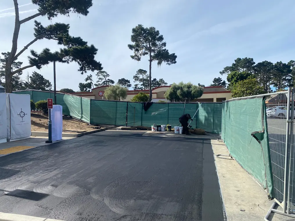 Sealcoating project in Mountain View