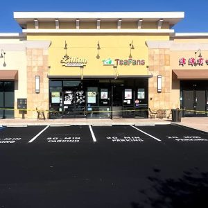 Paving a retail store's lot