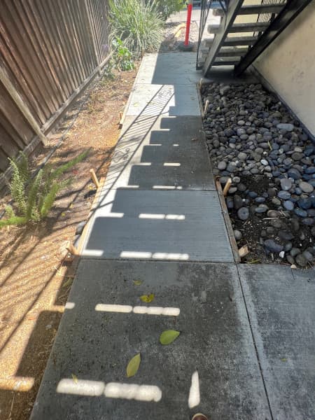 Sidewalk repair completed 