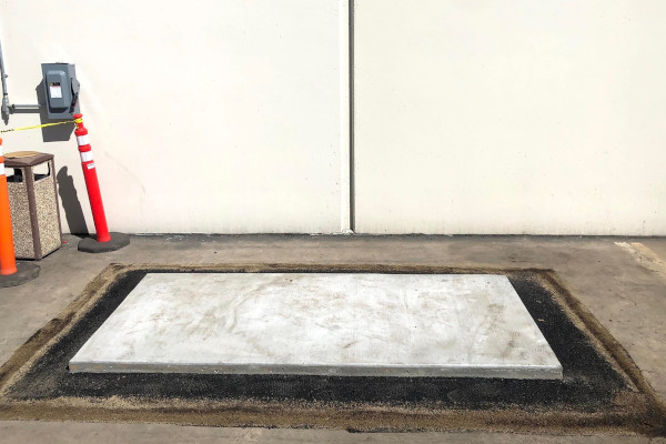 concrete pad for HVAC equipment