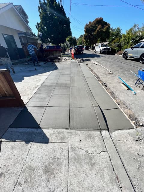 concrete gutters and curbs installed